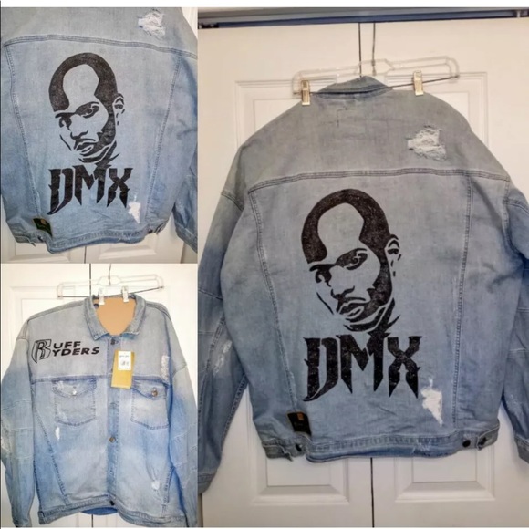 Custom Painted "DMX Ruff Riders" Jean Jacket - Picture 2 of 5